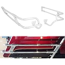 Saddle Bags Guard Mounts Bracket Fit for Harley Touring Road King FLHR Street Glide FLHX Electra Glide Ultra Classic FLHTCU CVO Limited 2014-2025 (Chrome)