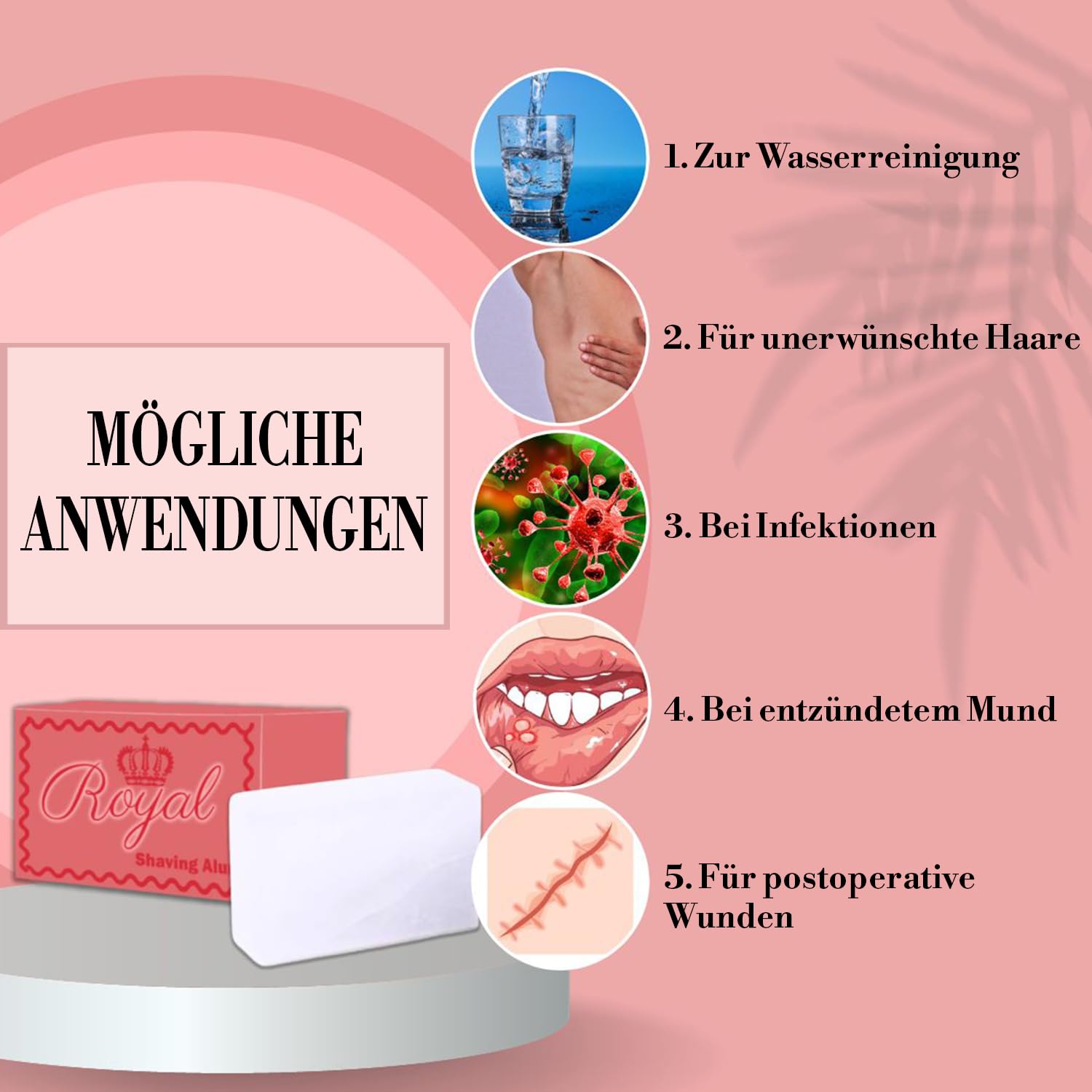 Royal Alaunstein golenie w 100% naturalne, bezzapachowe golenie po goleniu, koi skórę, 100 g