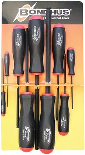 Bondhus 10699 Juego de 9 destornilladores de bola, acabado ProGuard, tamaños 0.059-0.394 in disponible en Yaxa Peru