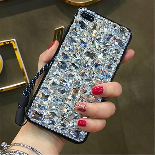 Miniatura 10 de Funda con diamantes de imitación para Moto Z4 Play, lujosa funda 3D hecha a mano con piedras impresionantes con diamantes de imitación para Motorola