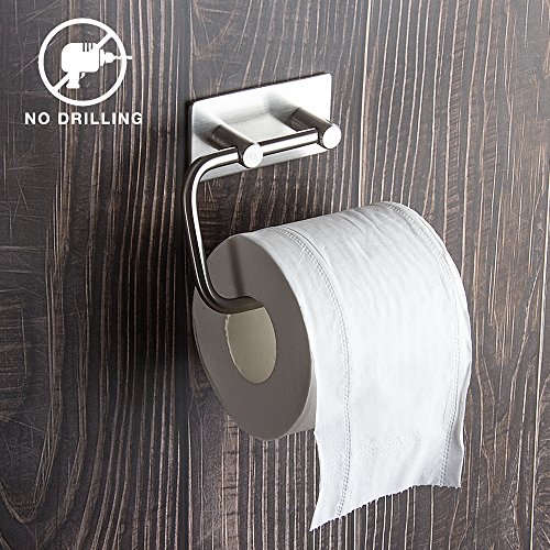 Preisvergleich Produktbild Toilettenpapierhalter Selbstklebend 304 Edelstahl Ohne Bohren Papierhalter WC Rollenhalter