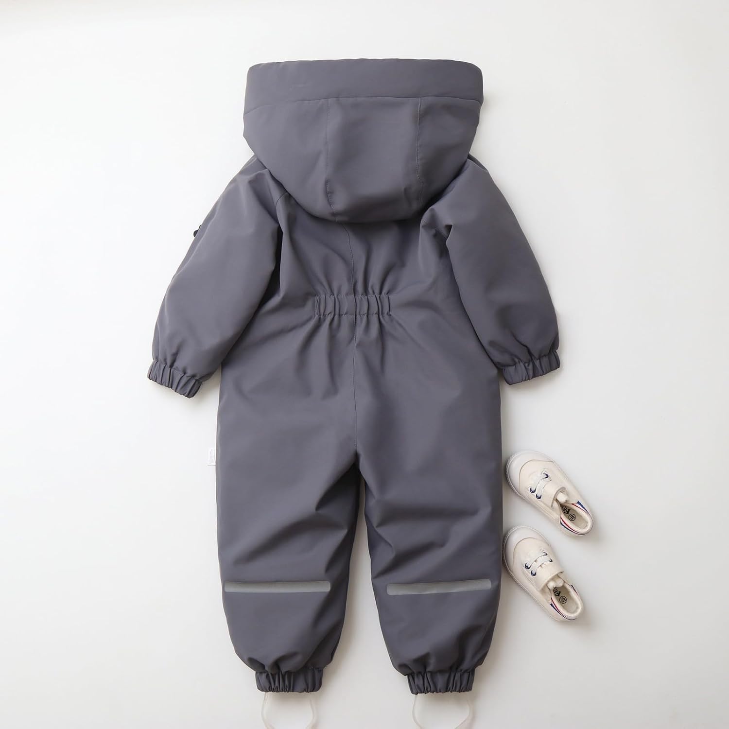 Kids Boys Girls Fleece Lined Snowsuit 𝗢ne Piece 𝗪aterproof Lightweight Jumpsuit Winter Warm Windproof Ski Set