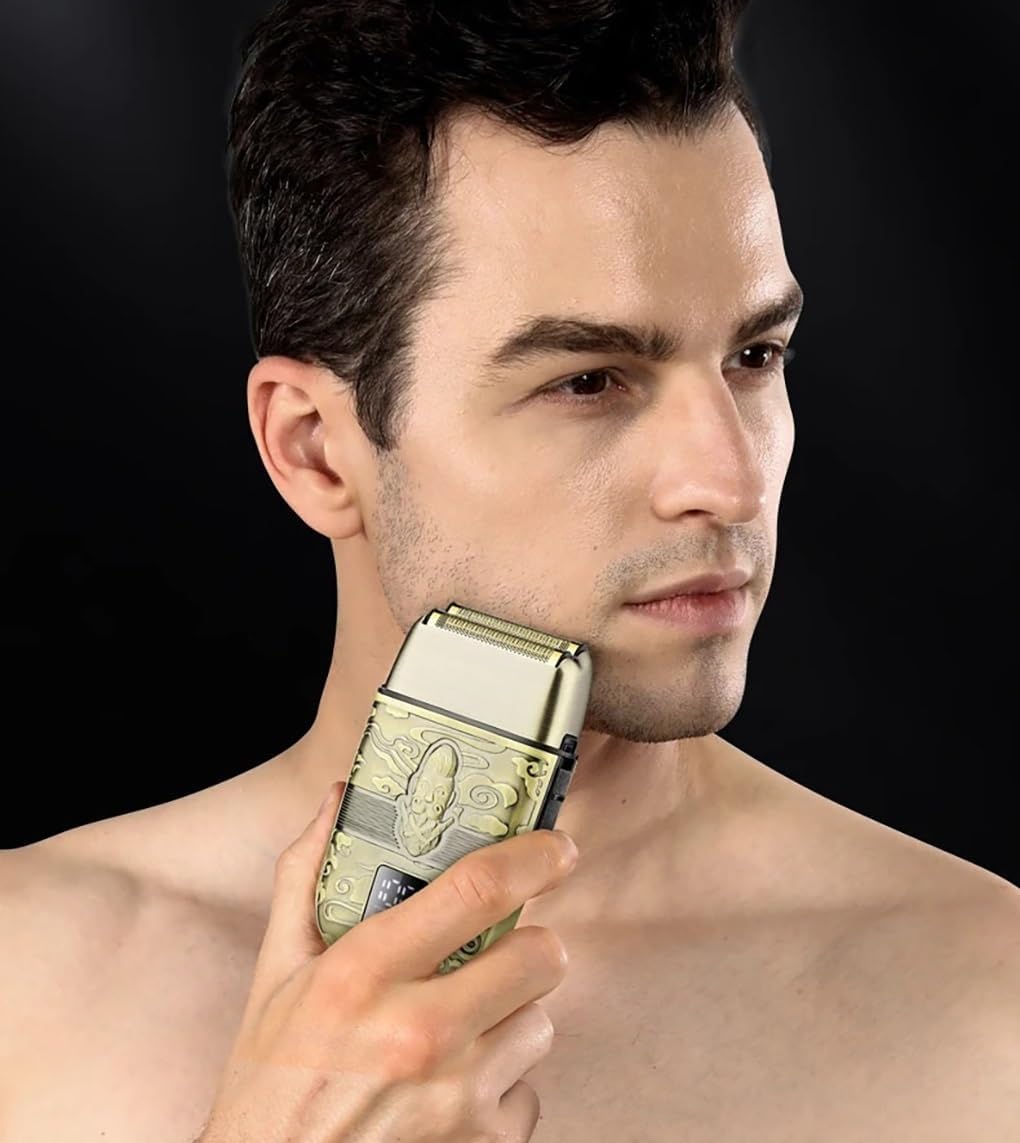 Men's Shaver, Foil Shaver 8800 RPM Rechargeable Hair Beard Professional Cordless Electric Metal Shaver Men Razor Hair Trimmer