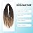 Sangtok 15 pcs Double Ended Dreadlock Extensions, 24 inch Ombre Brown Thin 0.6cm Fake Dreads Extensions, DE Synthetic Dreadlock Extensions Reggae Hippie Dreads for Women