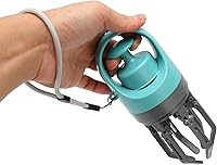 Vista 7 de Zerodis Recogedor de excrementos de perro, pala portátil para excrementos de mascotas con dispensador de bolsa, recogedor de excrementos de perro