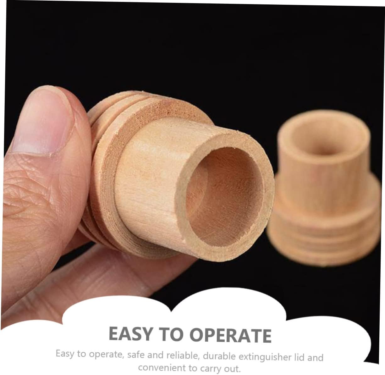 Sturdy Wooden Extinguisher Moxibustion Massage Device Fire Extinguisher for 1.8cm Sticks