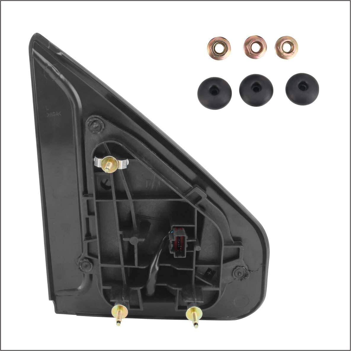 Perfit Zone Towing Mirrors Replacement Fit for 2007-2014 F150, POWER HEATED, W/AMBER SIGNAL,BLACK,LEFT(Driver Side)