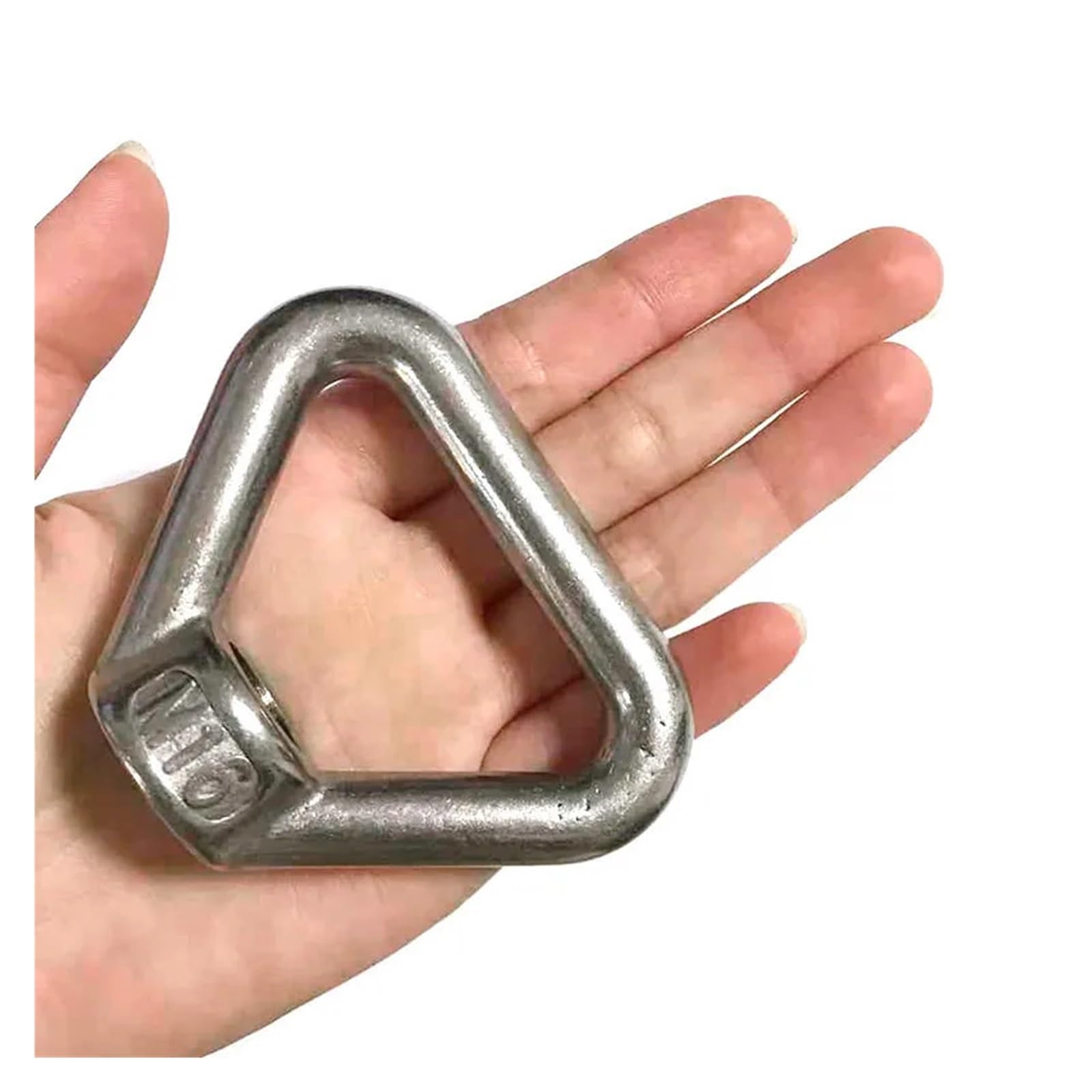 Occhielli triangolari per Dadi 1 pz M8 M10 M12 M14 M16 M20 M24 304 Triangolo in Acciaio Inox Occhiello di Sollevamento Dado Trapezio Filo Anelli Misura for Maniglia bulloni (Color : M24)