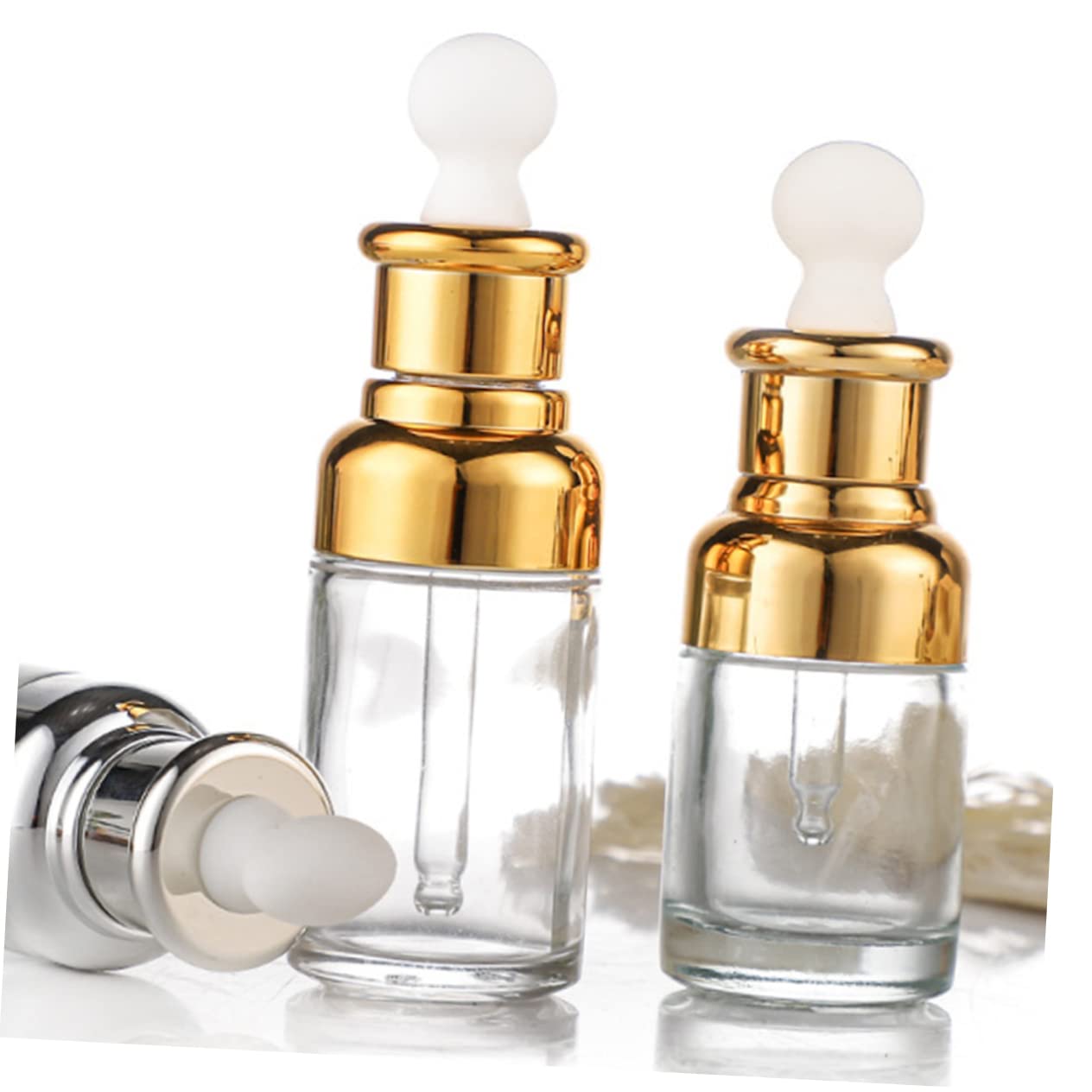 20ml Leere Tropfflasche aus Glas mit Glaspipette, 6 Stück