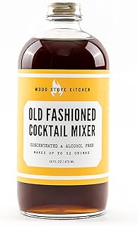Wood Stove Kitchen - Old Fashioned Mix | Cocktail & Mocktail Mixer - Natural Craft Syrup with Tasty Flavors - Concentrated & Alcohol Free - Aromatic, Gentian Root, Orange & Cinnamon, 16 oz.