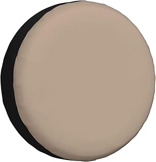 Cubierta de neumático de color marrón claro, protección para todo tipo de clima para remolque, SUV, camión y más, 14, 15, 16, 17 pulgadas