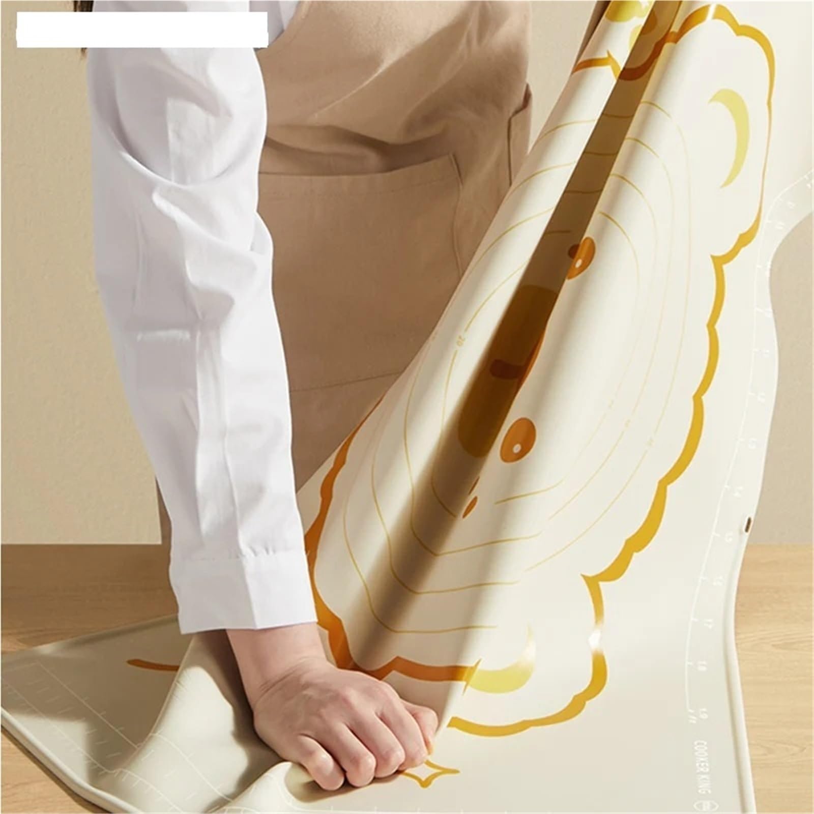 Teigknetmatte 60/70/80 cm Knetmatte aus verdicktem Silikon, Teigausrollmatte und Backunterlage for Zuhause(80 * 60CM)