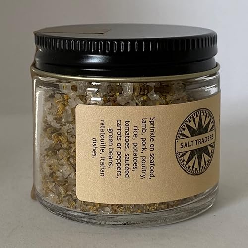 Miniatura 3 de Salt Traders Sabor a tomillo de hinojo, sal marina con infusión gourmet - 1.5 oz de peso neto.