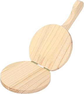 Wooden Tortilla Press 10, Ergonomic Handle, Thin Tortillas, Pizzas, Premium Log Material, No Assembly, Simple with 100PCS Parchment Paper, Large Tortillera Presser (M(59cm /