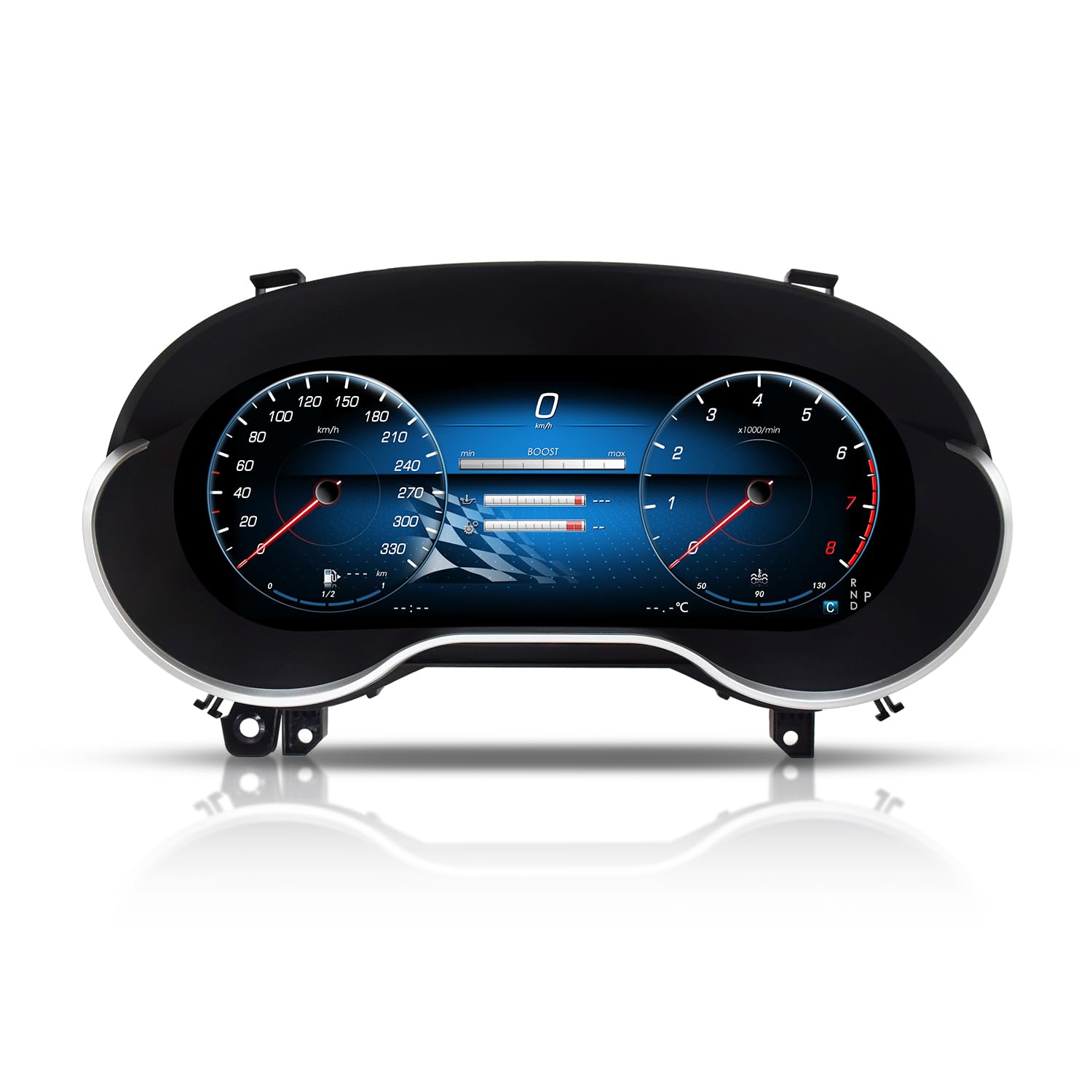 VIBEX Quadro Strumenti Tachimetro Digitale 12.3" per Mercedes Classe A W176 CLA C117 GLA X156 2013-2019 Apple CarPlay Android Auto Wireless Navigazione Plug & Play Installazione OEM