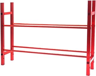 ShareGoo RC Car Metal Tire Rack Wheel Tyre Storage Shelf for Traxxas TRX-4 Axial SCX10 D90 RC Crawler Car 1.9inch 2.2inch Wheel Rim (Red)