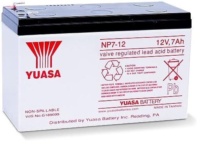 Yuasa Alarm Battery, Security System Battery, UPS Backup Battery