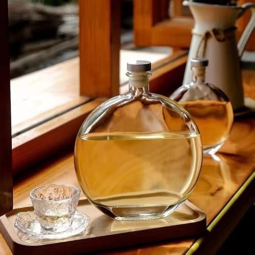 Miniatura 2 de botellas de vino, botellas de vidrio, decantador pequeño, botellas de vino vacías, botellas de vidrio con tapas, decantadores para alcohol,