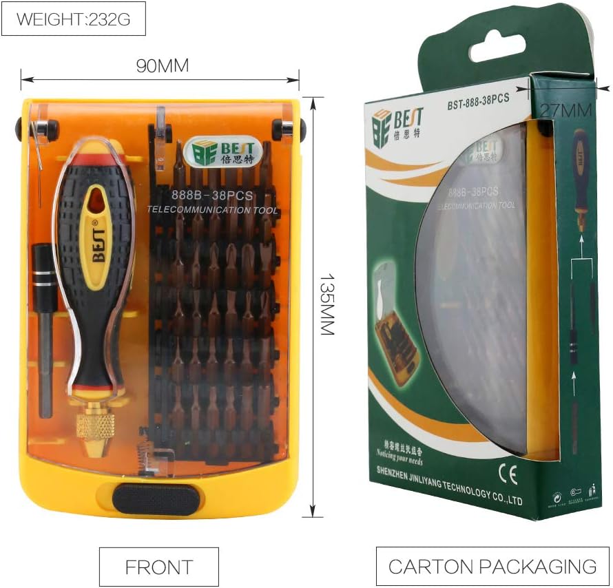 BST-888B Strong Magnetic Precision Screwdriver Set SATMW for Computer Laptop Repairing
