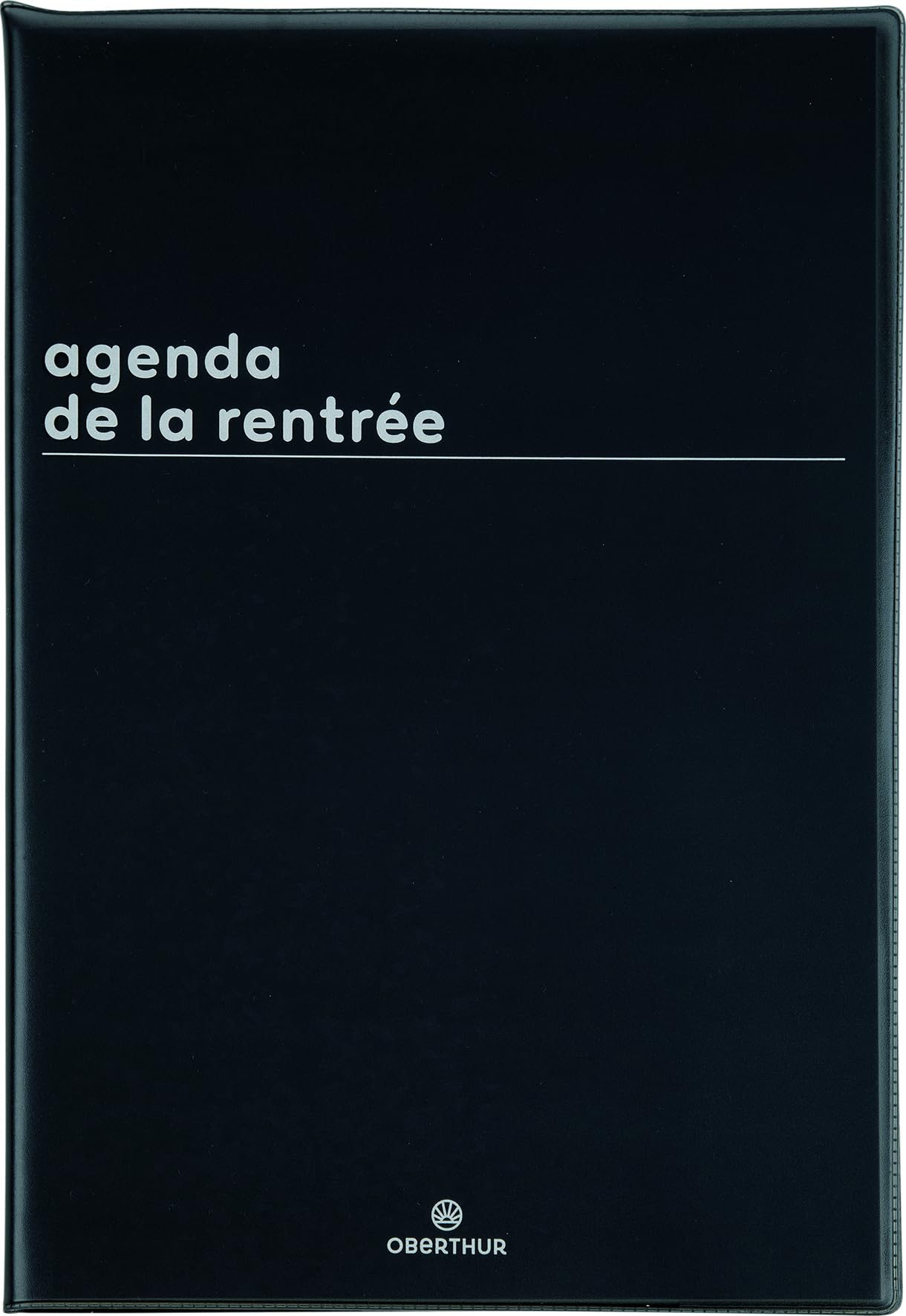 Agenda Semainier de la Rentrée Couverture Boréal Noir 16 x 24 cm Septembre 2026 à 2027 3 Langages