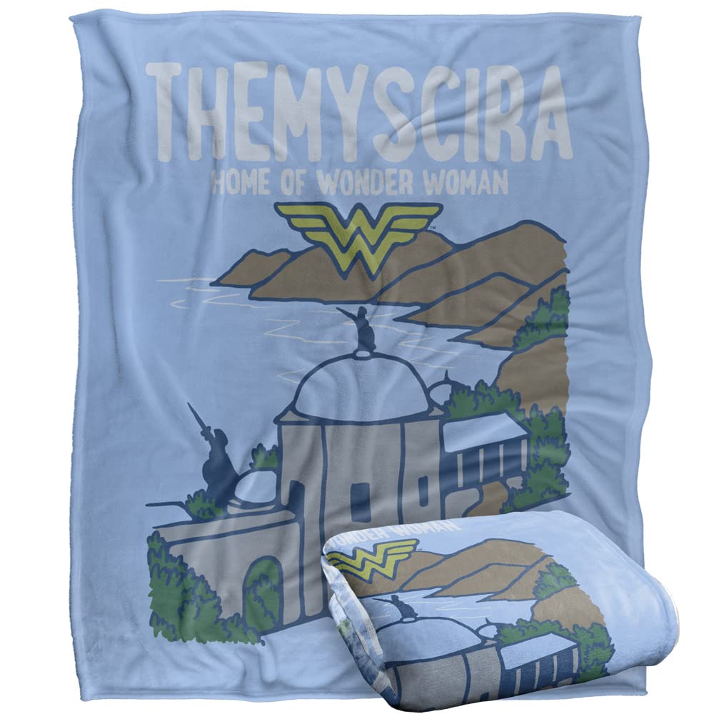 WONDER WOMAN Blanket, 152 x 127 cm The Island Nation Silky Touch Super Soft Throw Blanket