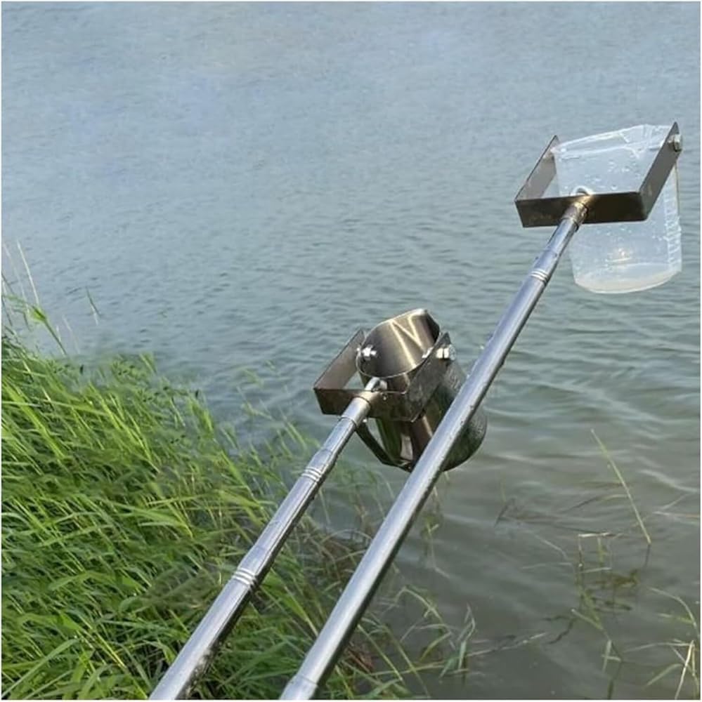 Verstellbarer Teleskop-Wasserprobenehmer, 1000 ml Abwasserprobenahmesystem für tiefe Wasserprobenahme (0,86-2 m), Schwenk-Design für einfache Handhabung