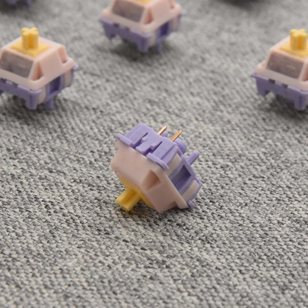 MMD Princess V4 Switch, Commutateur RGB Linéaire/Tactile Pré-lubrifié pour Clavier Mécanique Personnalisé(Tactile 48g,110PCS)