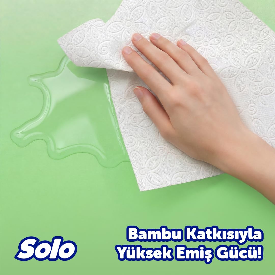 SOLO Bambu Katkılı Kağıt Havlu 12'li