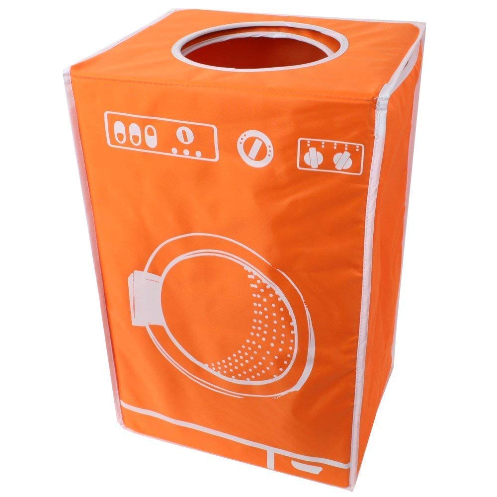 teprovo 3er Set bunt faltbarer Wäschekorb Wäschesammler Dreckwäsche Schmutzwäschebehälter 50 L orange grün pink
