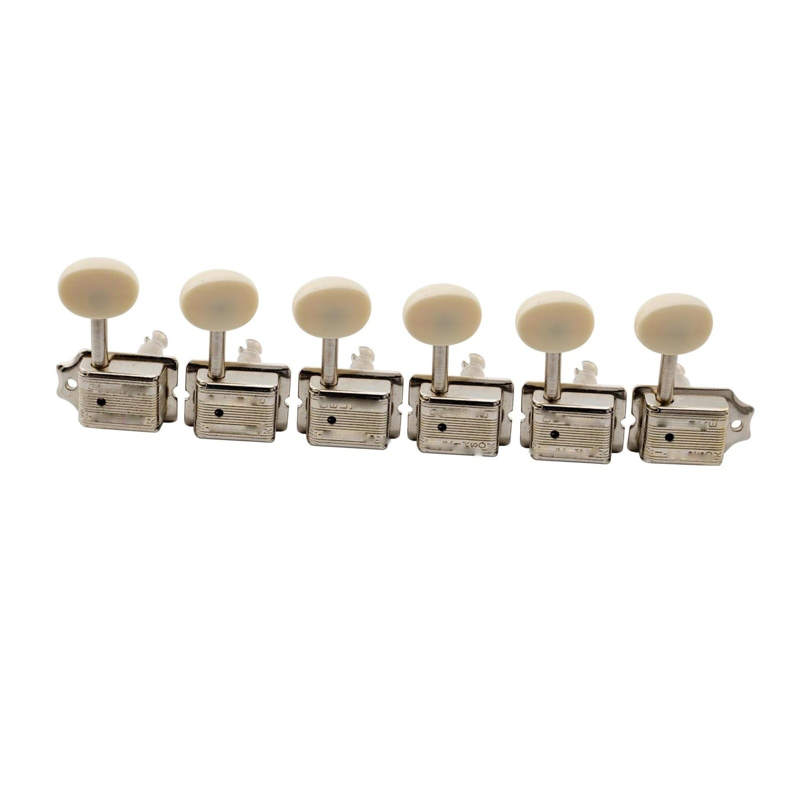 Set Di Accordatori Indipendenti A 6 Corde Per Modelli ST/Tele Classici Meccaniche Chitarra(Off White)
