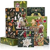 Weit Verbreitet: Diese schönen Geschenkpapiere eignen sich perfekt zum Verpacken von Geschenken für Weihnachten, Silvester, Weihnachtsfeiern und mehr sowie für Bastelprojekte, Heimdekoration und andere DIY-Kunstinspirationen