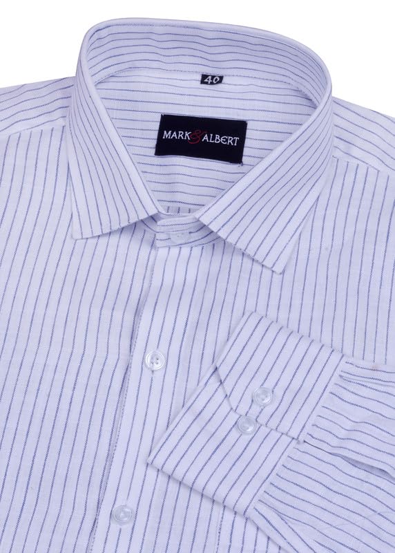 Image of Men's Striped Cotton Formal Shirt