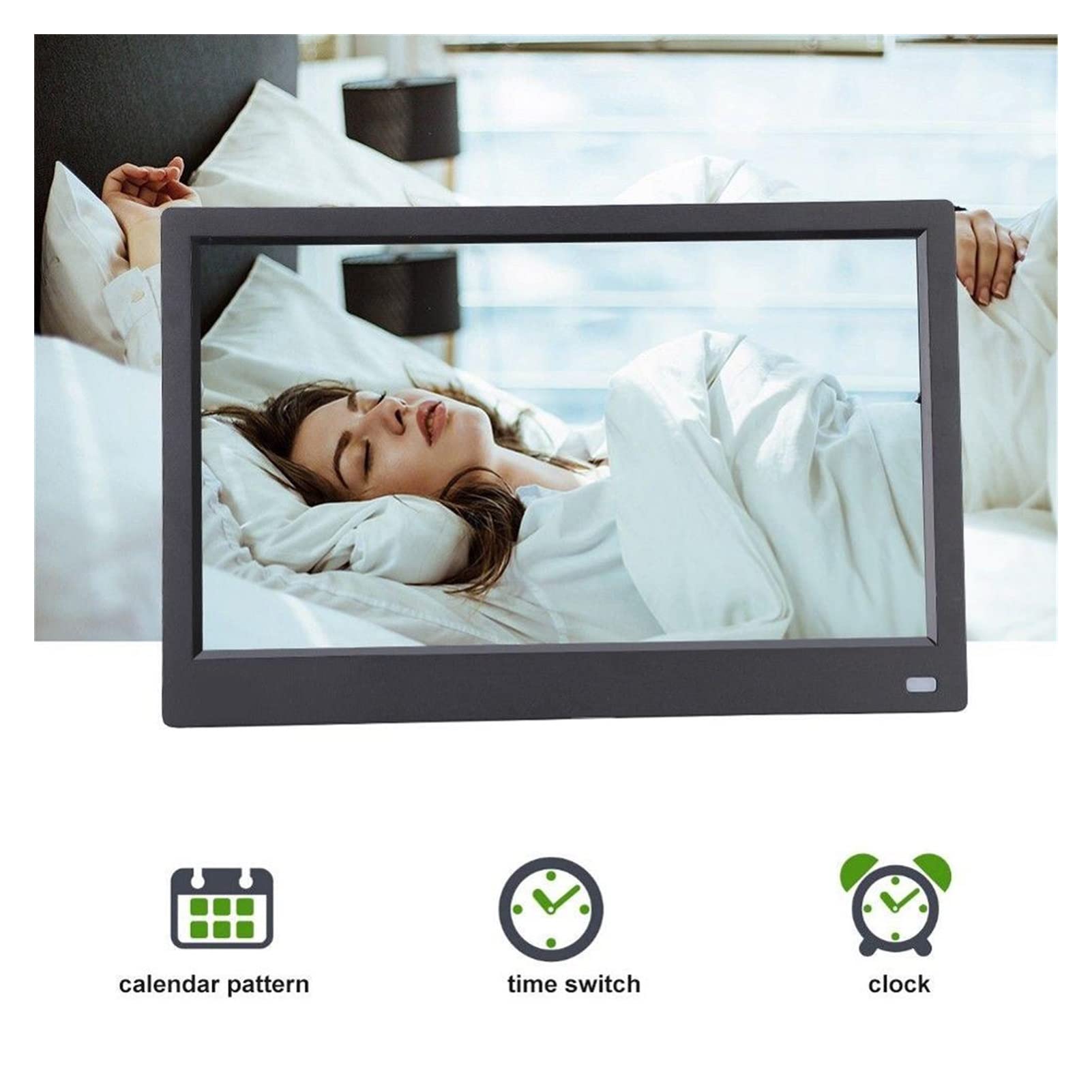 11,6" LCD 1080P Album do kalendarza/zegara/MP3/odtwarzacza wideo Cudowny w użyciu i udostępnianiu zdjęć (biały)