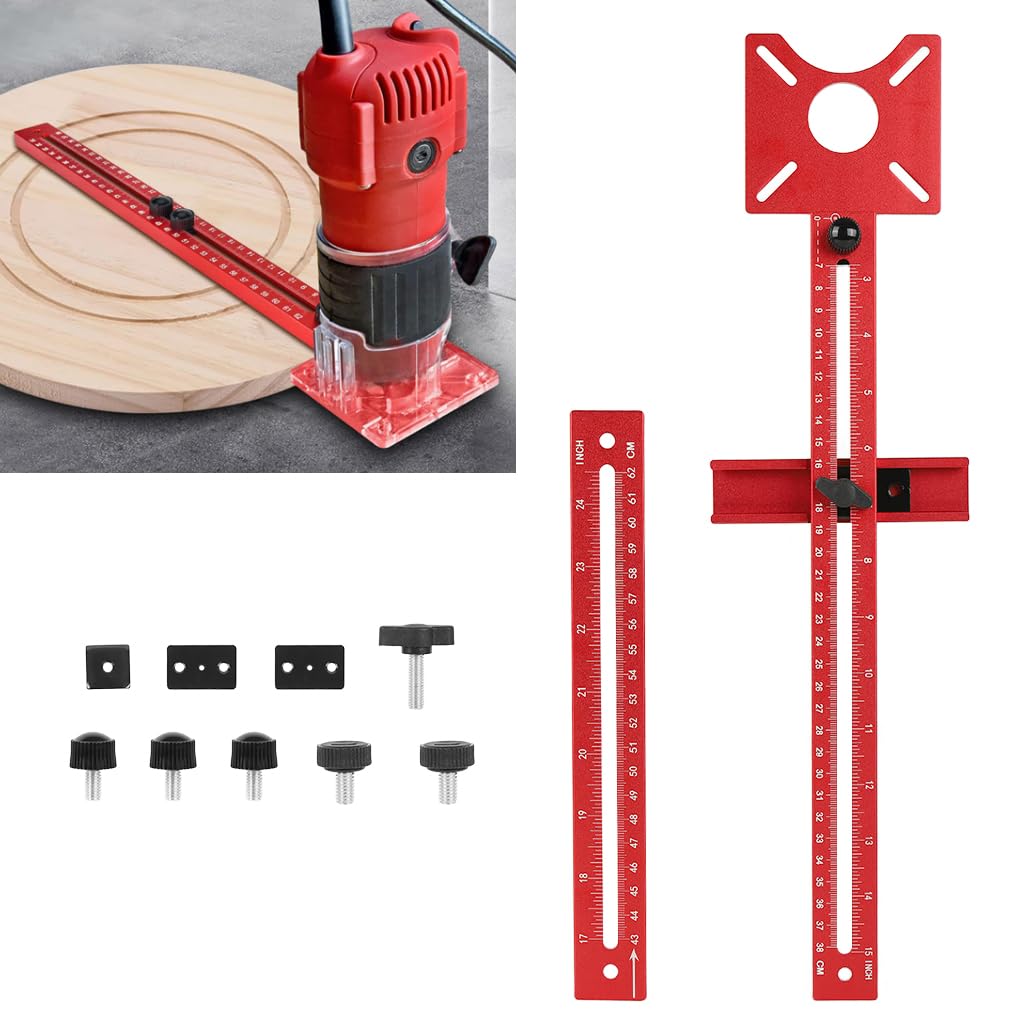 Serplex Router Circle Jig - 4-in-1 Woodworking -8