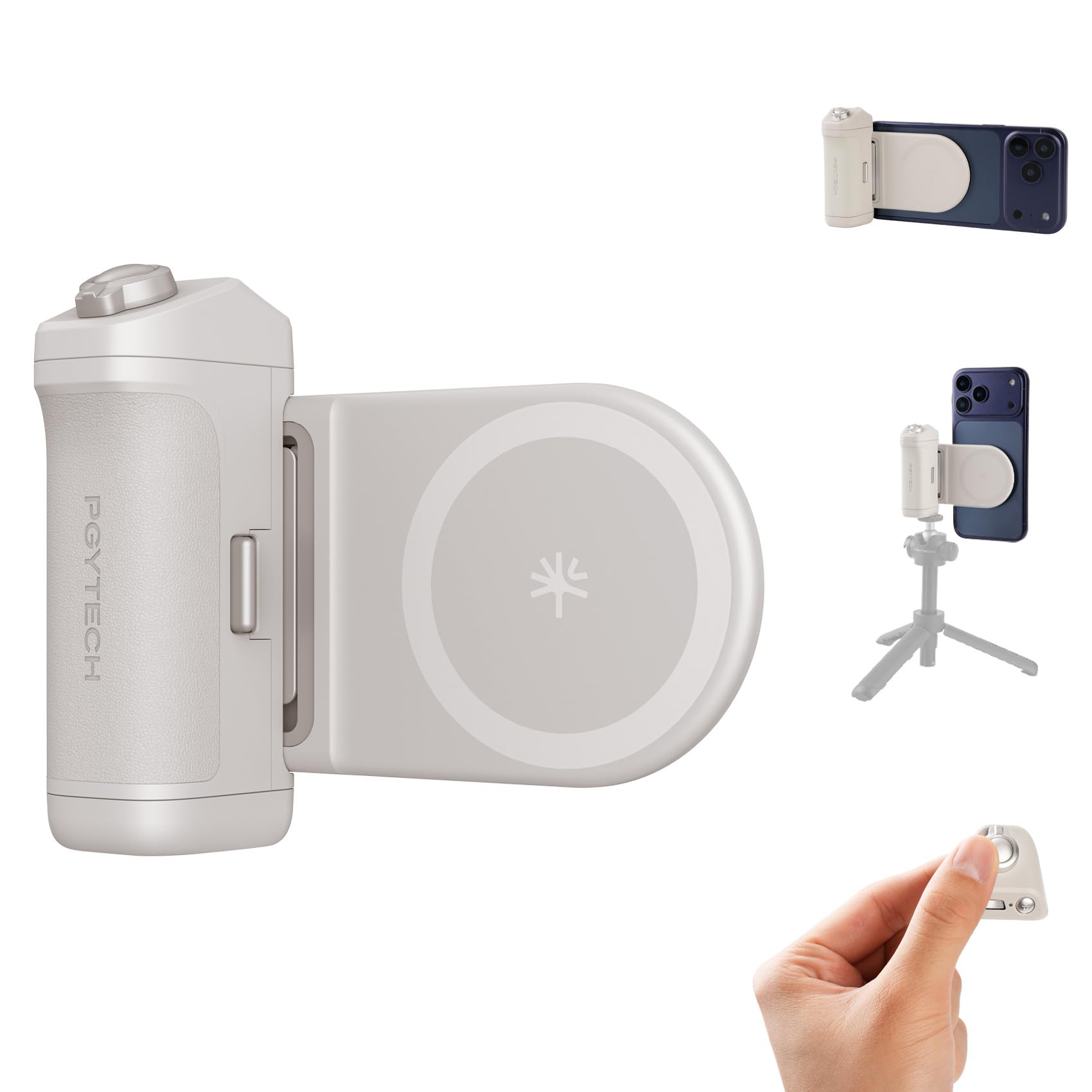 スマホアクセサリー PGYTECH MagCam Phone Grip Amazon.com: PGYTECH MagCam V2 Magnetic Phone Camera Grip Kit, 3-in