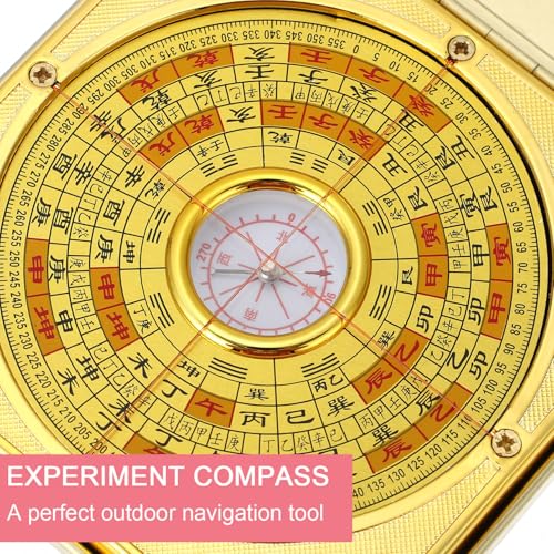 Brújula Feng Shui impermeable BESTYASH 10cm aleación miniatura 3