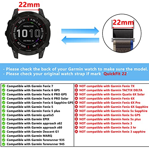 KeeFos 22MM QuickFit Cinturino Trail Loop
