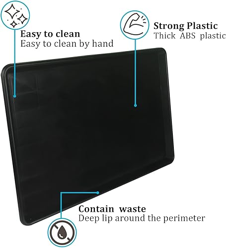 Miniatura 5 de Bandeja para jaula para perros de 36 pulgadas, bandeja de repuesto a prueba de mordeduras, fácil de limpiar, fácil de montar, ideal para