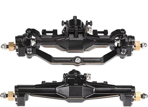 Rc Front Rear Axle for TRX4-M for Defender for Bronco High Trail 1/18 RC Crawler for Chassis Upgrade Parts Brass Front Rear Portal Axle with Steel Gears