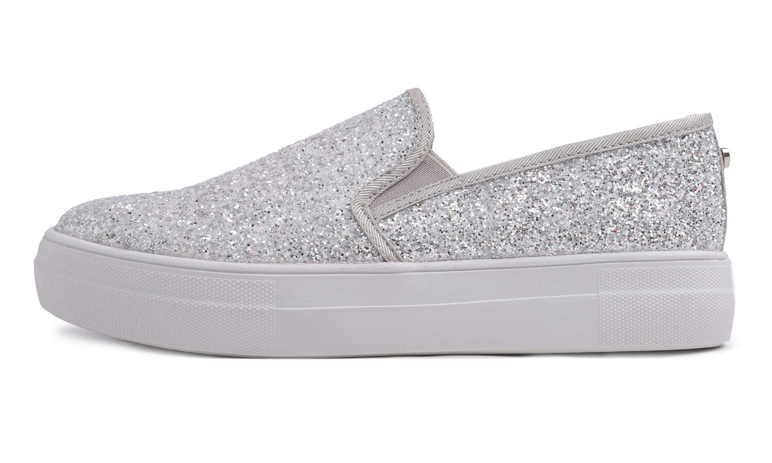 FEVERSOLE Women's Fashion Slip On Sneaker Casual Platform Loafers