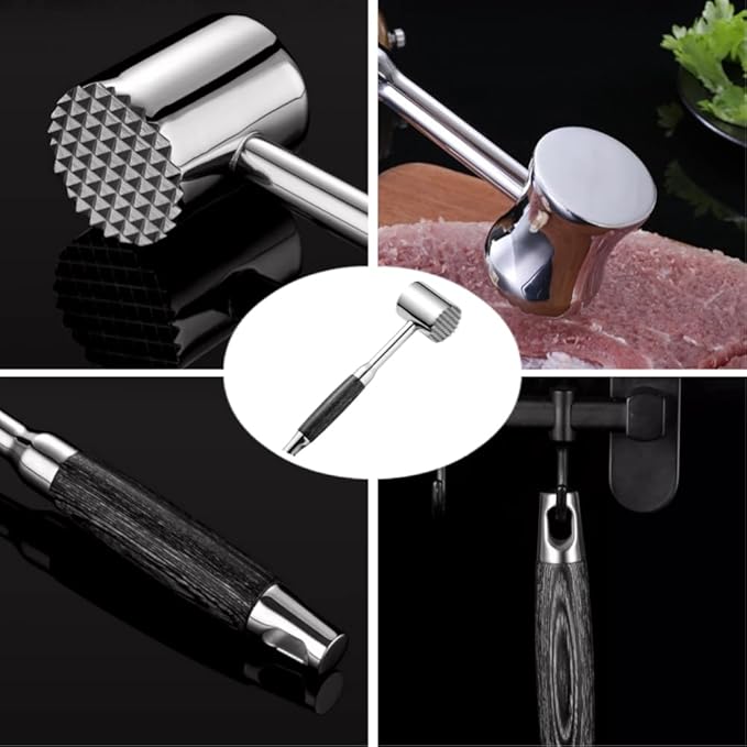 Martillo ablandador de carne de acero inoxidable 304 miniatura 4