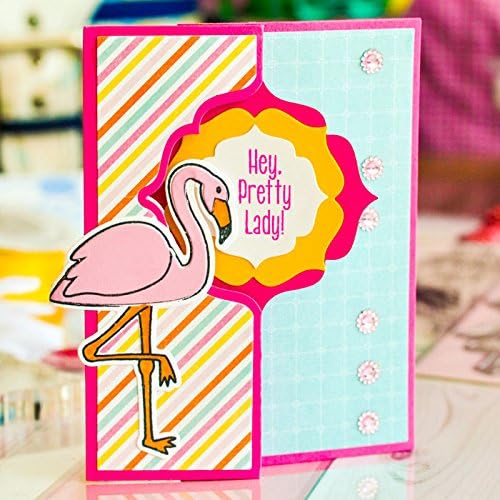 The Stamps of Life トロピカルフラミンゴスタンプとダイス スクラップブックやカード作りに - Flamingo2ス