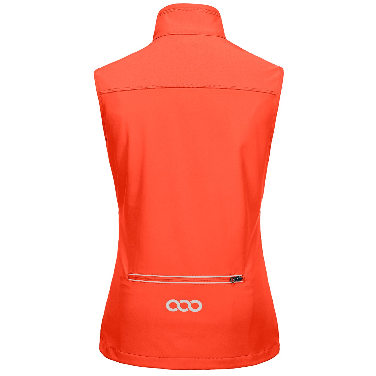 33,000ft Chaleco ligero para mujer, impermeable, cuello alto, softshell para ciclismo, chaqueta reflectante sin mangas para equitación, correr, golf, senderismo, pesca