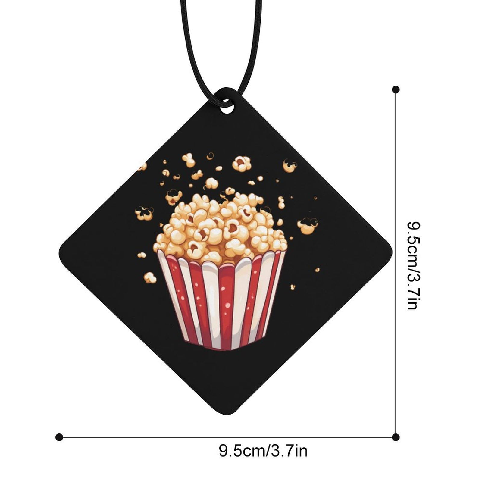 Cool Popcorn Car Air Freshener Hanging Aromatherapy Tablets for Car Accessories Rhombus