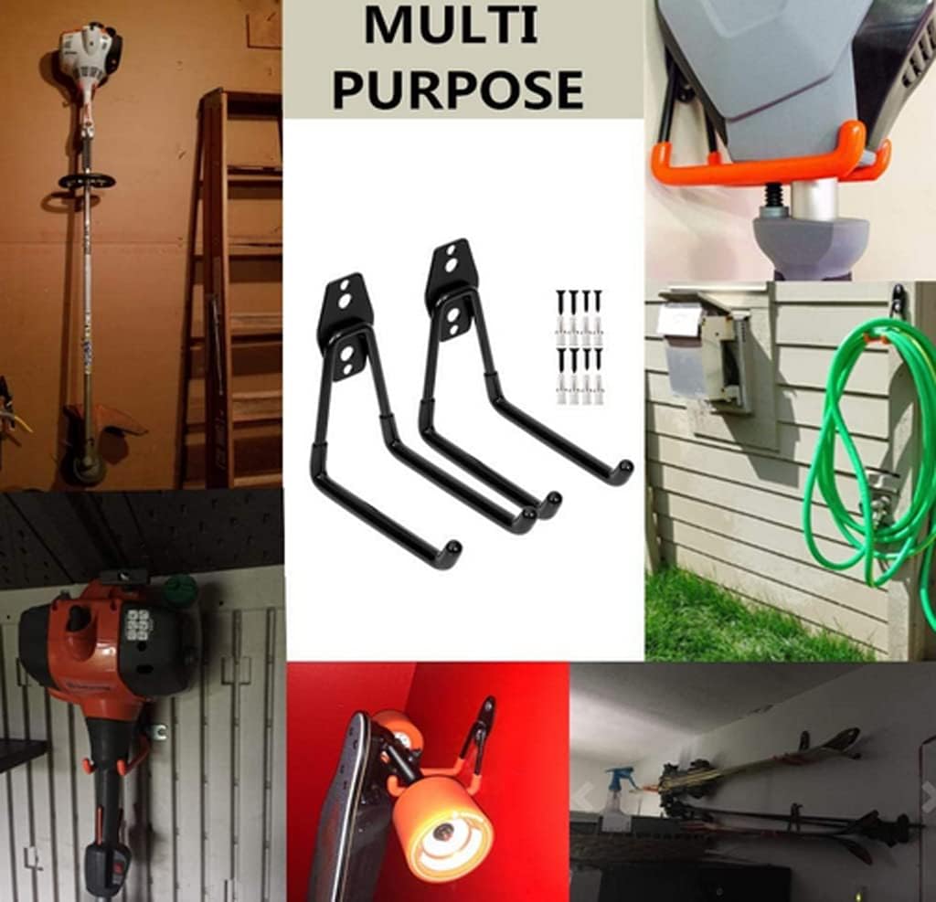 zoele 2Pcs String Trimmer Hanger Wall Mount, Wall Mount Garden Power Tool Hanger, Weed Eater Wall Holder Weedeater Wall Hanger, for Garage Tool Organizers and Storage (Medium U) : Tools & Home Improvement