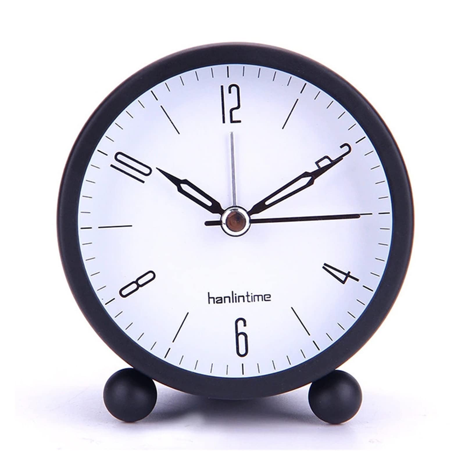 DKIUGL Alarm Clock Luminous Silent Minimalist Metal Bedroom Table Decoration