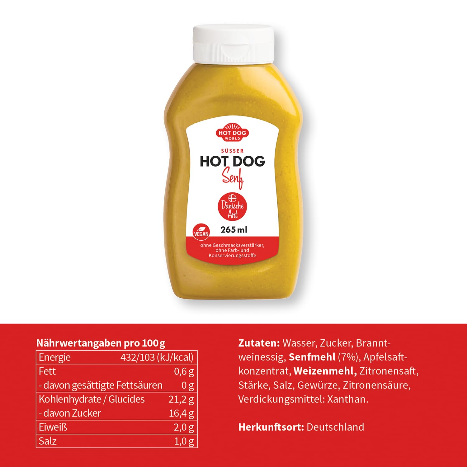 HOT DOG WORLD - Hotdog-Partypaket "dänische Art" für 12 Hot Dogs (Rind)