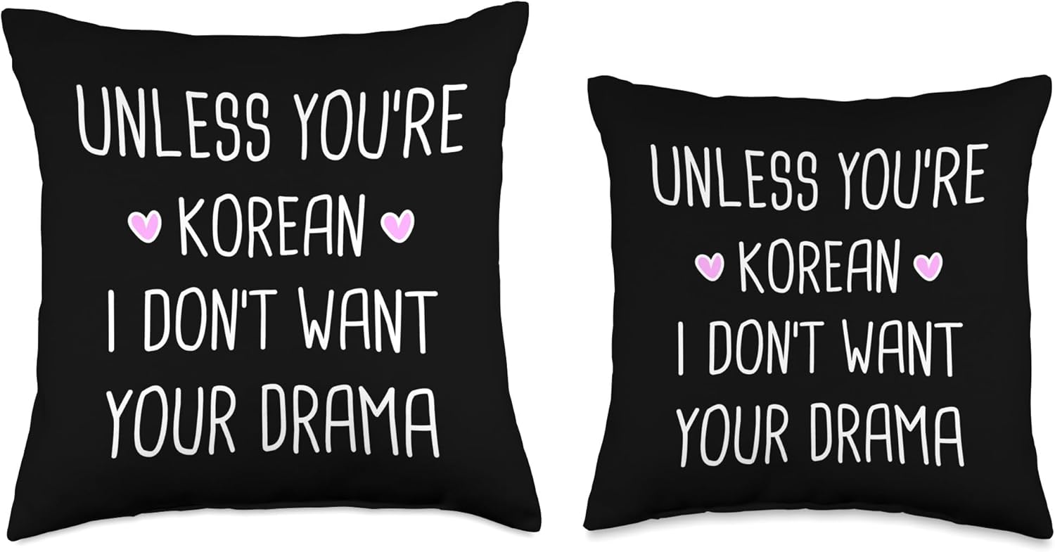 Korean Drama Tshirt K-Drama Merchandise Kdrama Gifts Merch Throw Pillow