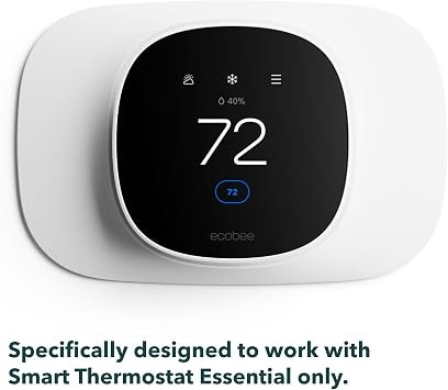 ecobee Trim Plate for Smart Thermostat Essential Only - Programmable WiFi Thermostat Accessory