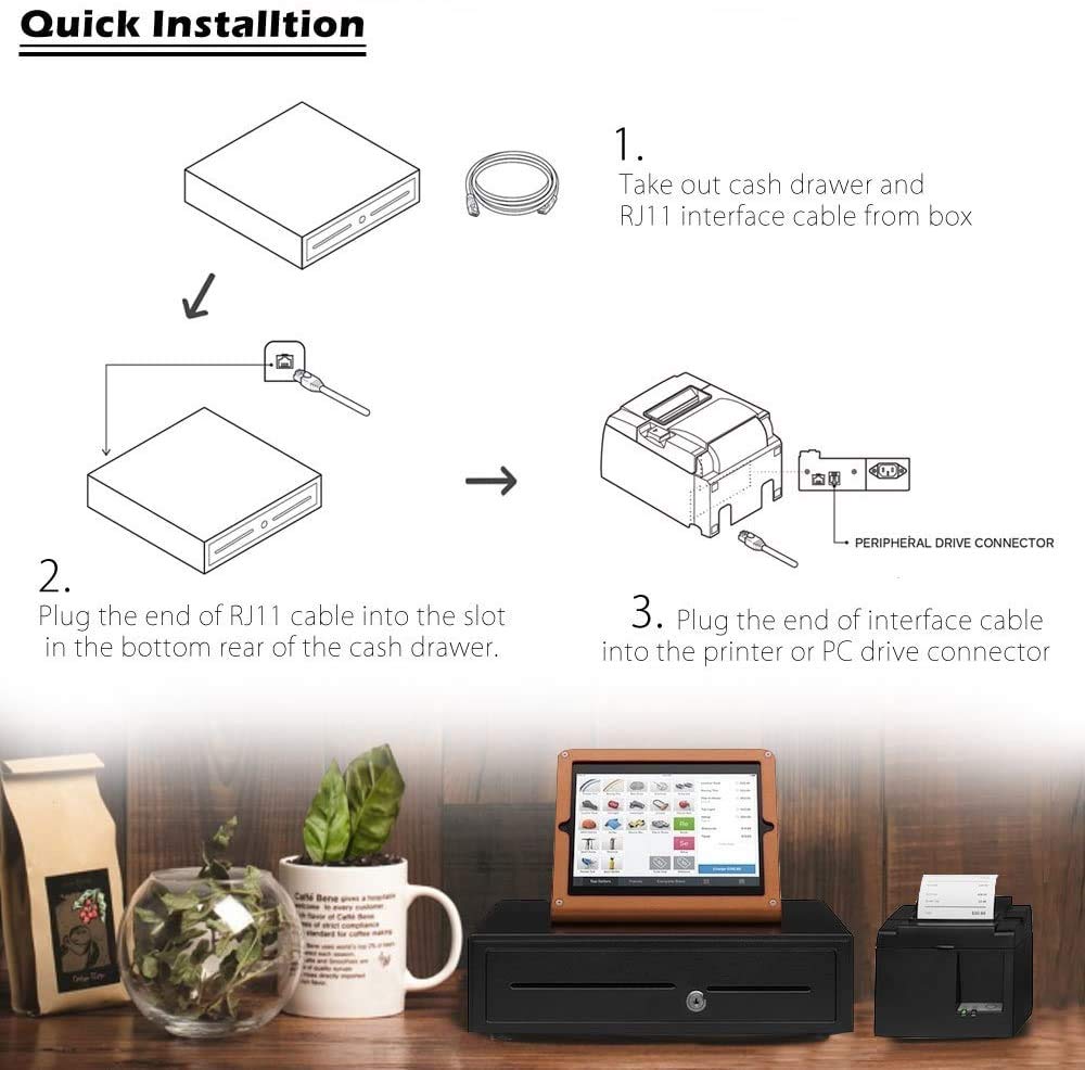 GOBBLER GS-406A Cash Drawer - POS System -4 GOBBLER GS-406A Cash Drawer - POS System -4